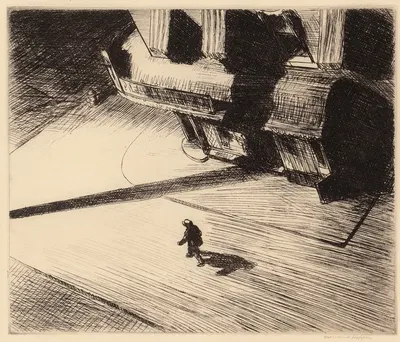 Night Shadows by Эдвард Хоппер, 1921 — digital art print download
