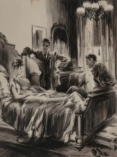The Diamond Ring by Эверетт Шинн, 1915 — digital art print download