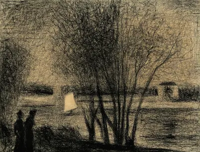 La voile blanche by Жорж Сёра, 1890 — digital art print download