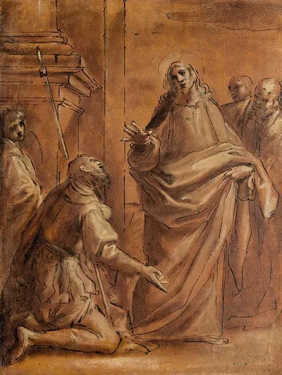 Christ et le centurion by Giacomo Cavedone, 1577 — digital art print download