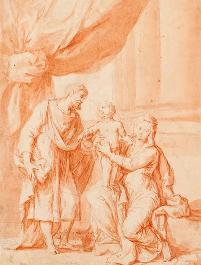 The Holy Family by Godfried Maes — digital art print download