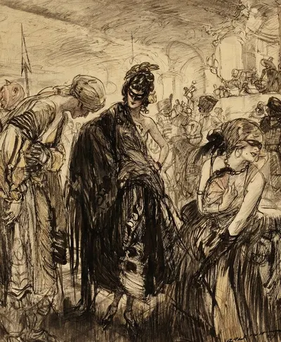 Story Illustration by Генри Патрик Роли, 1924 — digital art print download