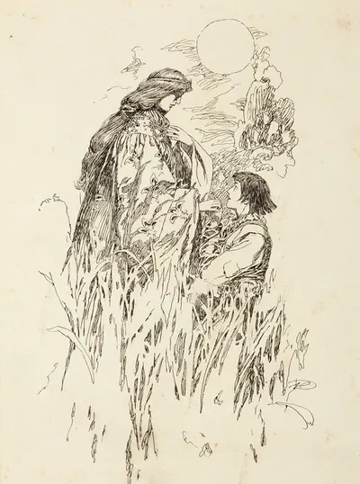 Тогда Беппо вынес принцессу на берег by Говард Пайл, 1894 — digital art print download