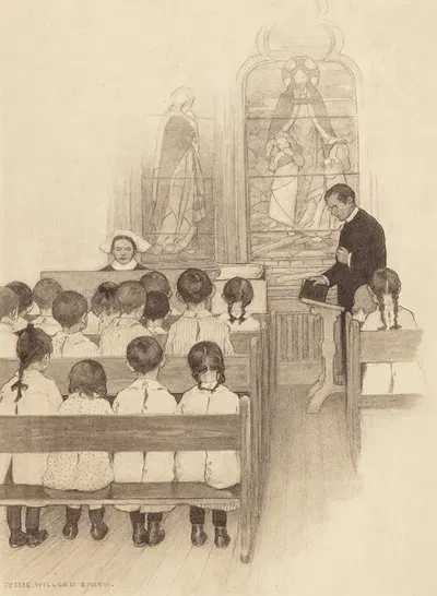 Chapel Grace Church Nursery by Джесси Уилкокс Смит, 1902 — digital art print download