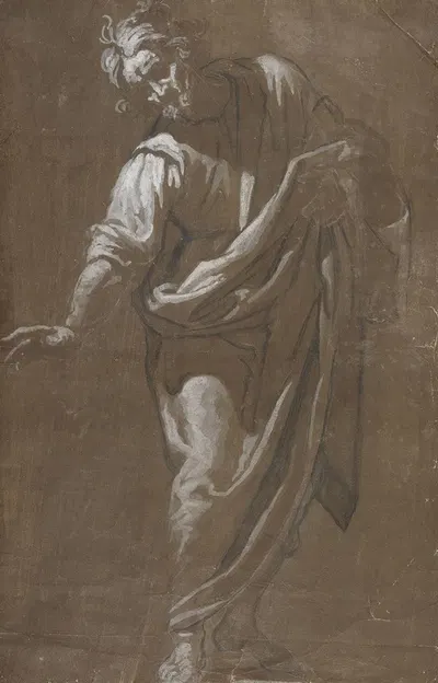 Homme drapé debout by Cigoli (Ludovico Cardi) — digital art print download