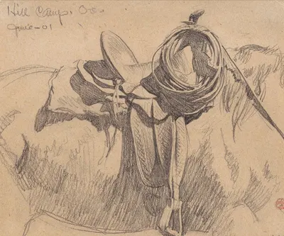 For Cowboy's Saddle Gear, Hill Camp, Oregon by Мейнард Диксон, 1901 — digital art print download