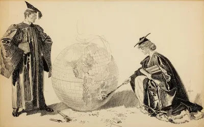 Setting the World on Fire by Orson Lowell, c. 1905 — digital art print download