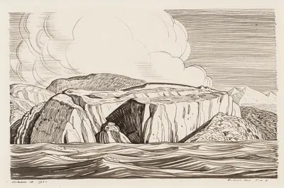 Haycock Point, Strait of Magellan, October 18 by Роквелл Кент, 1922 — digital art print download