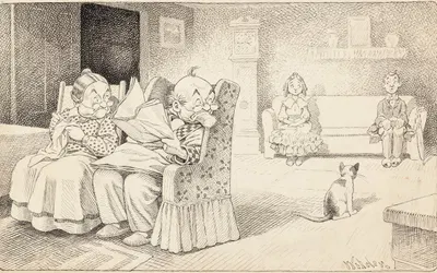 The Old Folks Home by Уайлдер, 1911 — digital art print download