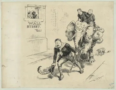 Late election returns by William Allen Rogers, 1905 — digital art print download