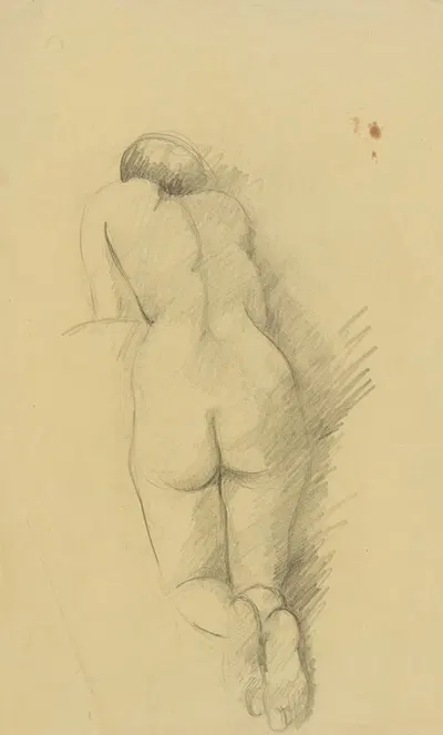 Kniender weiblicher Rückenakt by Анни Долльшайн, 1933-1934 — digital art print download