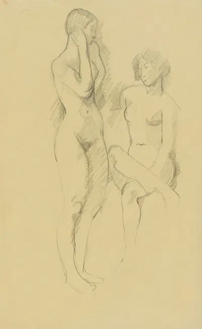 Zwei weibliche Akte by Анни Долльшайн, 1933-1934 — digital art print download