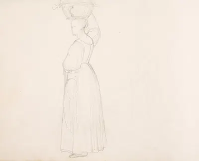 Sketchbook drawings pl9 by Эразм фон Энгерт, 1825 — digital art print download