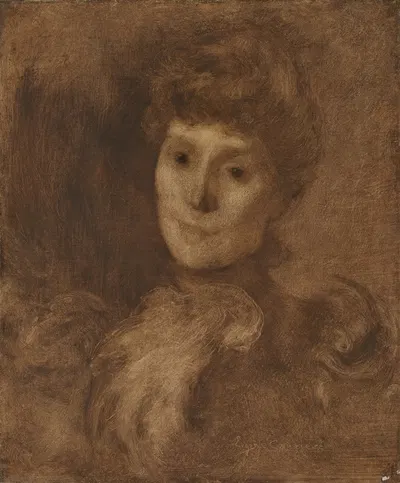 Portrait of a Woman by Южен Каррьер — digital art print download