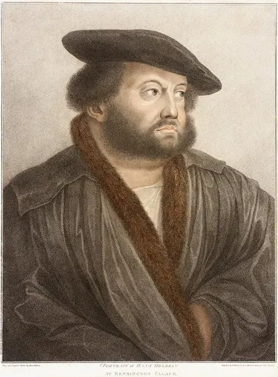 Portrait of Hans Holbein at Kensington Palace by Франческо Бартолоззи, 1798 — digital art print download