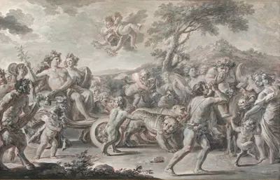 The Marriage of Bacchus and Ariadne by Francesco Celebrano — digital art print download
