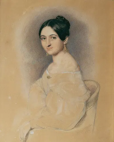 Elisabeth Zaillner by Georg Decker, 1836 — digital art print download