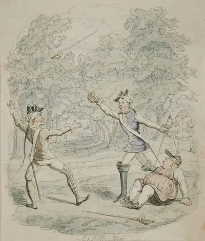 Святой Иаков, или Двор королевы Анны by Джордж Круикшанк, 1844 — digital art print download