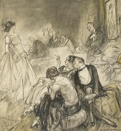 Magazine story illustration by Генри Патрик Роли, 1923 — digital art print download