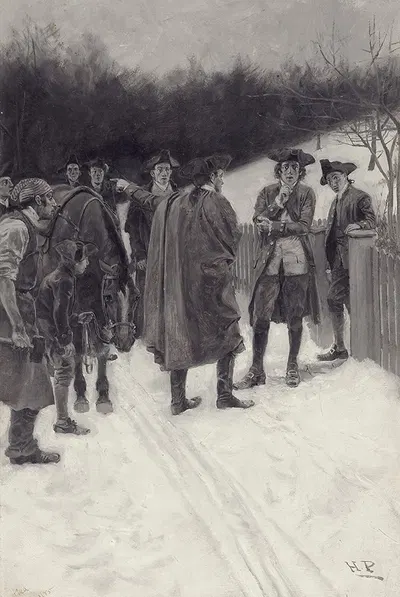 Пол Ревир приносит новости Салливану by Говард Пайл, 1886 — digital art print download