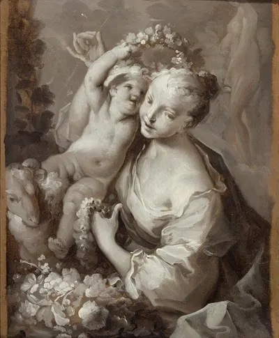 Allegory of Spring by Игнацио Штерн — digital art print download