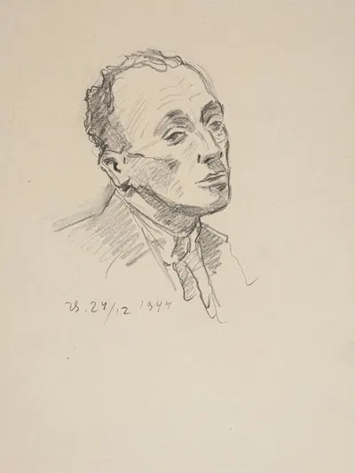 Studium popiersia mężczyzny by Иван Иванец, 1944 — digital art print download