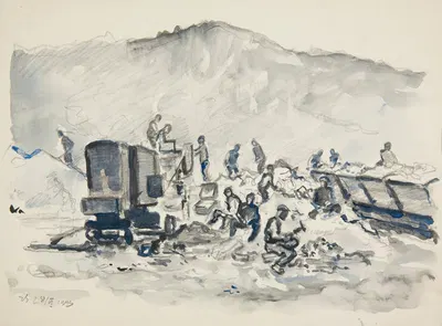 W kamieniołomie by Иван Иванец, 1943 — digital art print download