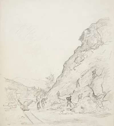 W kamieniołomie by Иван Иванец, 1943 — digital art print download