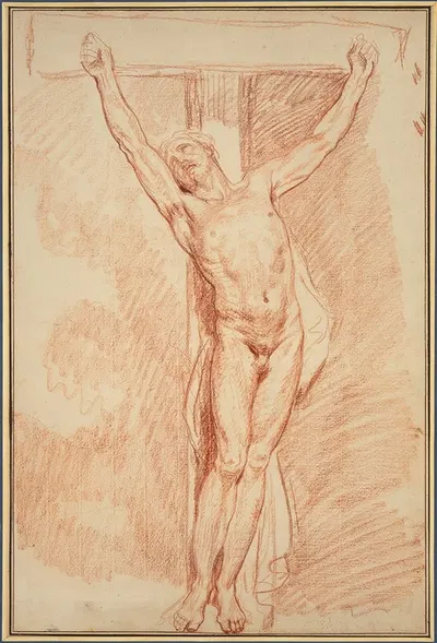 Christ Crucified by Жан-Батист Грёз — digital art print download