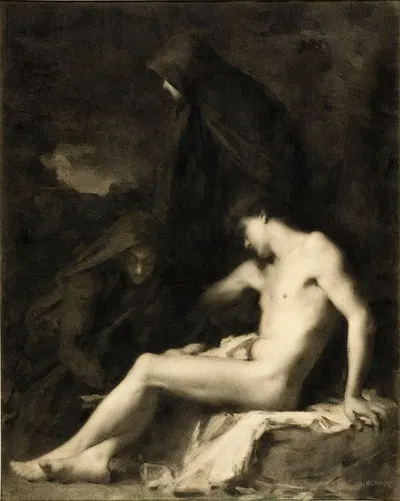 Saint Sebastian Attended by Saint Irene by Жан-Жак Эннер — digital art print download