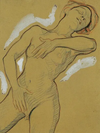 Mädchenakt by Йозеф Вавра, 1920 — digital art print download