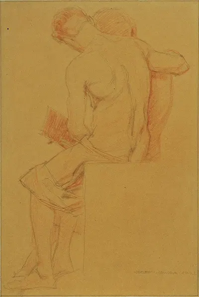 Maler und Modell by Йозеф Вавра, 1922 — digital art print download