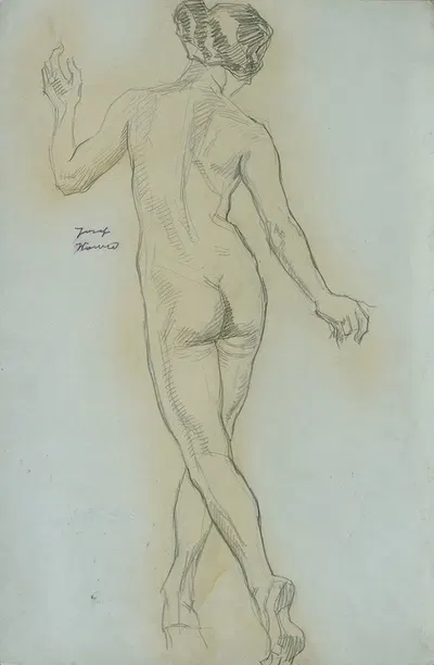 Rückenakt by Йозеф Вавра, 1925 — digital art print download