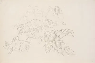 Szene aus der Sintflut by Иосиф фон Фюрих, 1827 — digital art print download