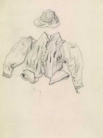 Dress Study by Józef Mehoffer, 1885 — digital art print download