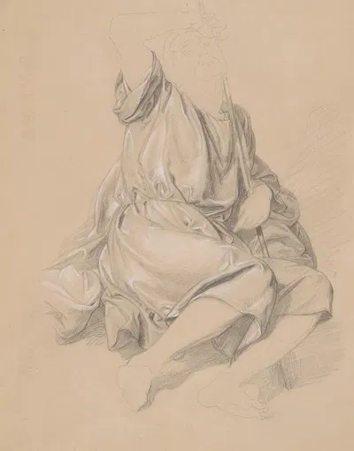 Study of Jacob's robes for the painting 'The Immaculate Conception of the Blessed Virgin Mary' by Юзеф Симмлер, 1864 —…