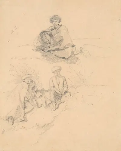Szkice Hucułów by Юзеф Симмлер, 1846 — digital art print download