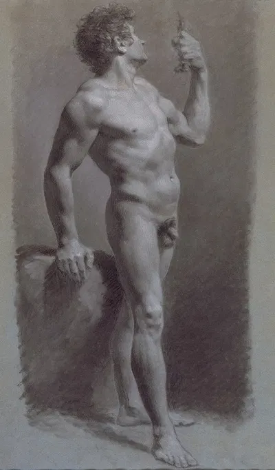 Study of a Man by Пьер-Поль Прудон — digital art print download