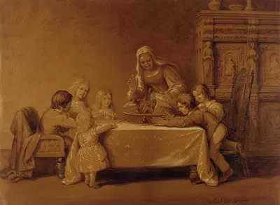 Family Group by Роберт Уолтер Уир, 1863 — digital art print download