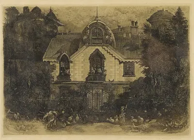 La maison enchantée by Родольф Бреден, 1871 — digital art print download