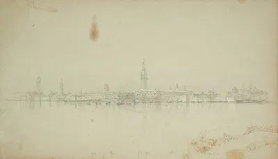 View of Venice by Сэнфорд Робинсон Гиффорд — digital art print download