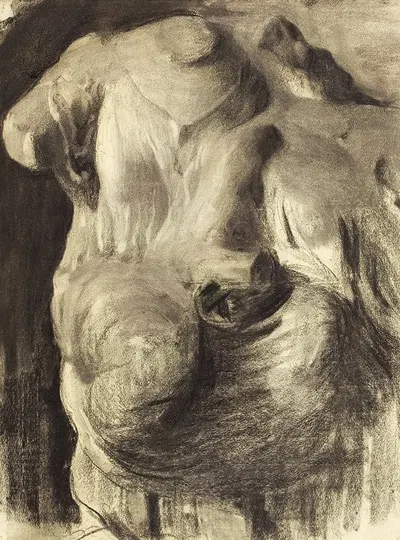 Cast Study, Draped Torso by Томас Поллок Аншутц — digital art print download