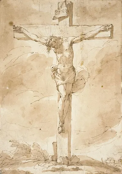 Christ on the Cross by Убальдо Гандольфи — digital art print download