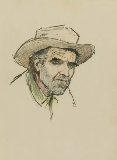 Gene Underwood of Cooke City, Montana by Уильям Генри Детлеф Кёрнер, 1924 — digital art print download