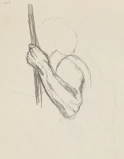 ręka trzymająca kij by Adolf Sternschuss, 1908 — digital art print download
