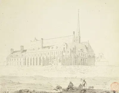 Couvent des Bonshommes by Aglaüs Bouvenne, 1862 — digital art print download