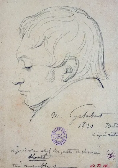 Portrait de l'ingénieur en chef des Ponts et Chaussées, Galabert. by Alexandre François Baudet-Dulary, 1831 — digital art…