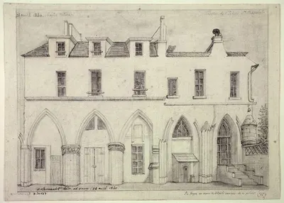 Restes de l'église Saint-Hippolyte by Альфред Боннардо, 1840 — digital art print download