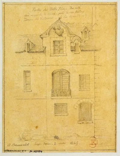 Restes du Couvent des Petits Pères by Альфред Боннардо, 1845 — digital art print download
