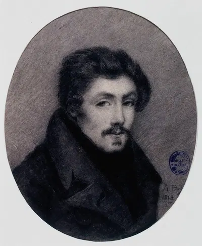 Portrait d'Eugène Delacroix à 20 ans by Alphonse Boilly, 1818 — digital art print download